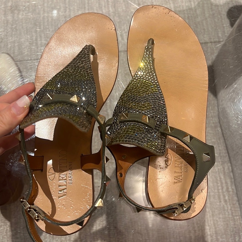 Valentino garavani gold stud camouflage